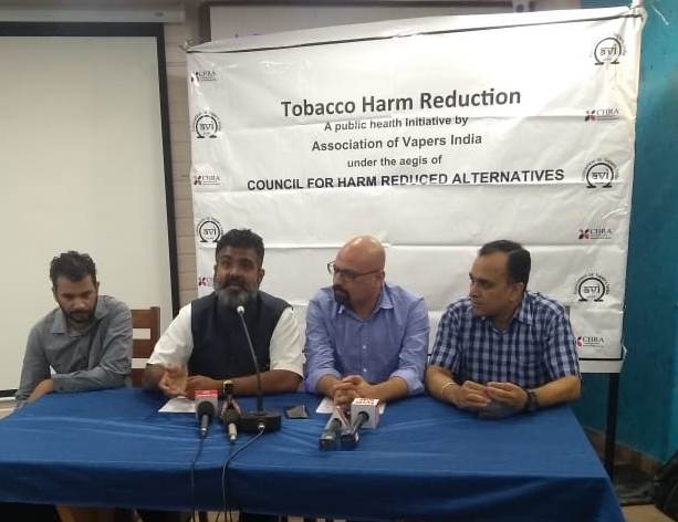 AVI press conference on tobacco harm reduction, Chandigarh