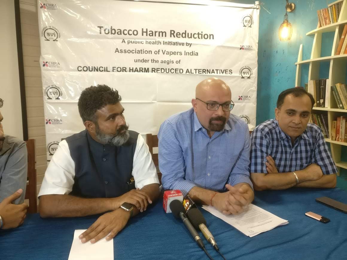 AVI press conference on tobacco harm reduction, part of a multi-city series